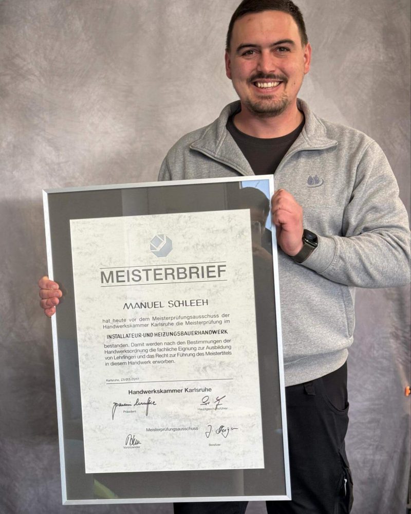 Manuel Schleeh - Meisterbrief